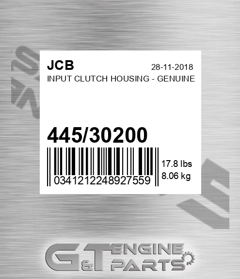 445/30200 INPUT CLUTCH HOUSING - GENUINE