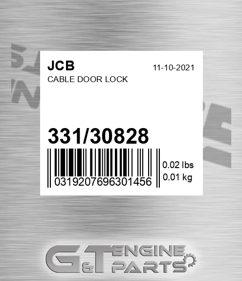 331/30828 CABLE DOOR LOCK