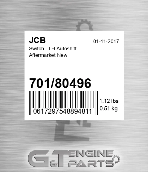 701/80496 COLUMN SWITCH L/H AUTO SHIFT - GENUINE