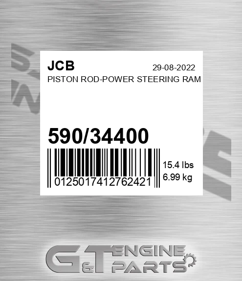 590/34400 PISTON ROD-POWER STEERING RAM