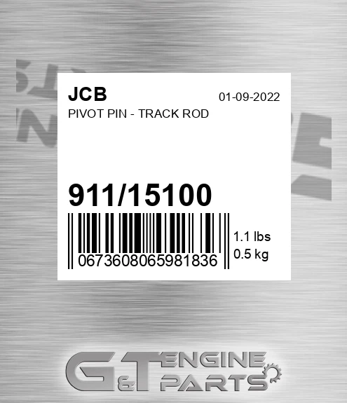 911/15100 PIVOT PIN - TRACK ROD