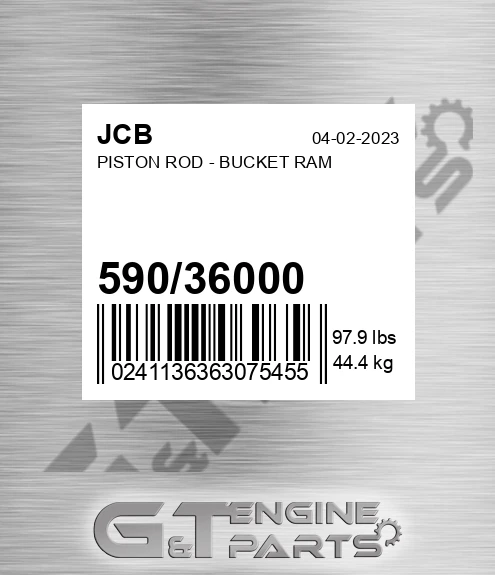 590/36000 PISTON ROD - BUCKET RAM