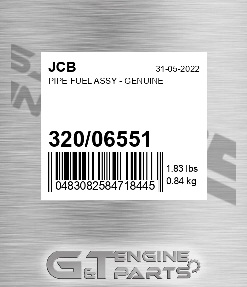 320/06551 PIPE FUEL ASSY - GENUINE