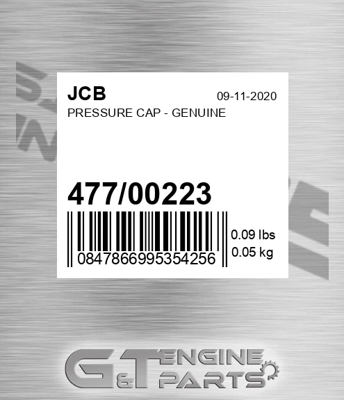 477/00223 PRESSURE CAP - GENUINE