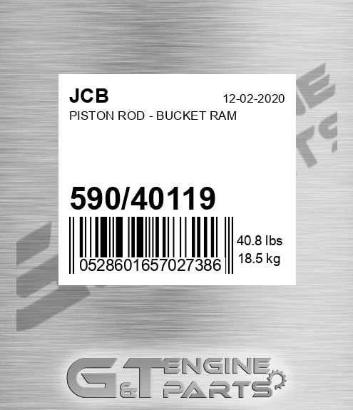 590/40119 PISTON ROD - BUCKET RAM