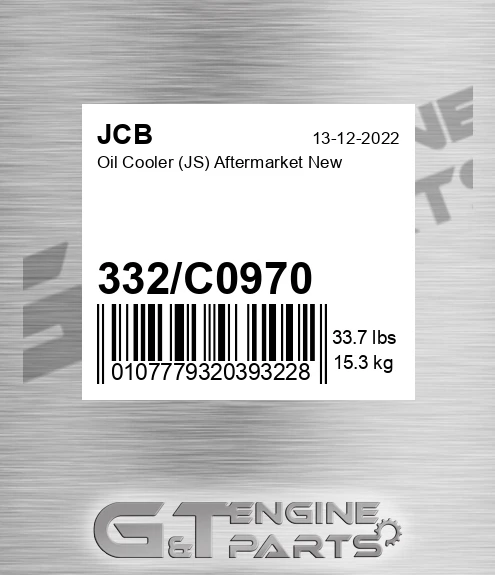 332c0970 Oil Cooler JS Aftermarket New