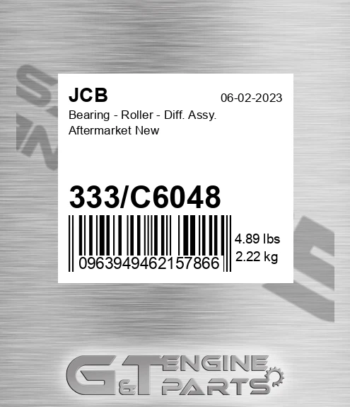333c6048 Bearing - Roller - Diff. Assy. Aftermarket New