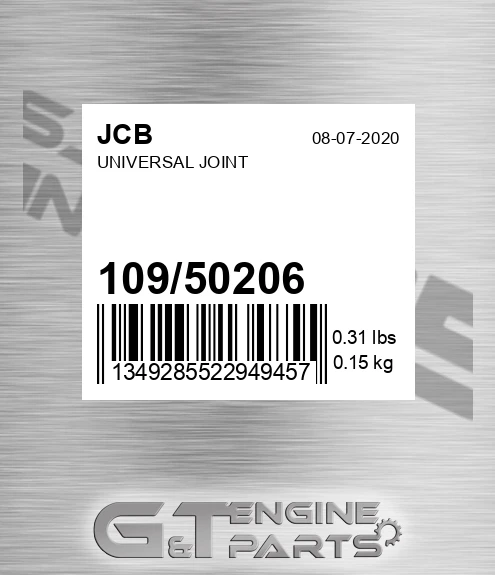 109/50206 UNIVERSAL JOINT