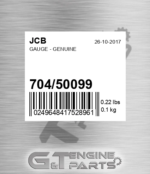 704/50099 GAUGE - GENUINE