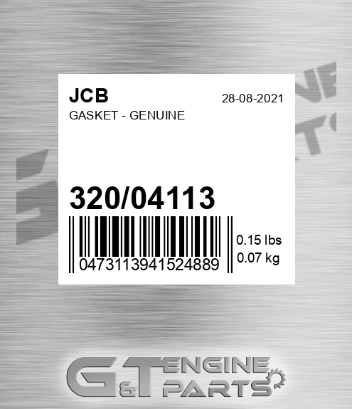 320/04113 GASKET - GENUINE