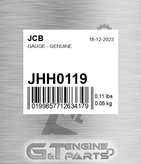 JHH0119 GAUGE - GENUINE