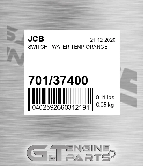 701/37400 SWITCH - WATER TEMP ORANGE
