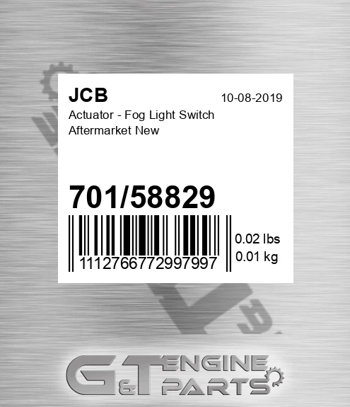 70158829 Actuator - Fog Light Switch Aftermarket New
