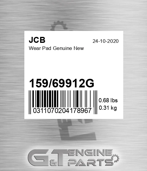 15969912g Wear Pad Genuine New