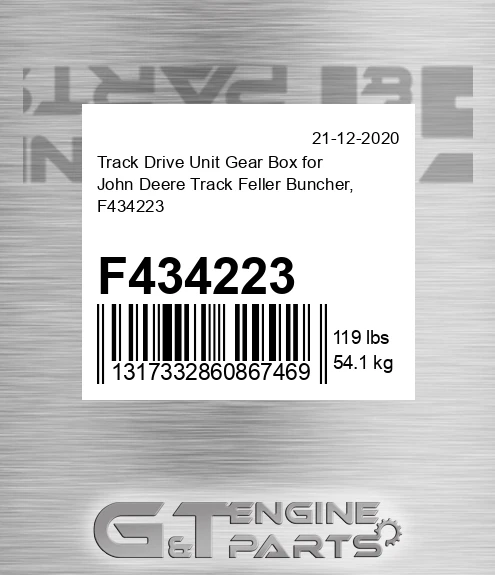 F434223 Track Drive Unit Gear Box for Track Feller Buncher,