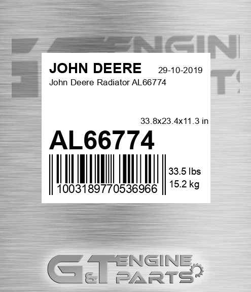 AL66774 John Deere Radiator AL66774