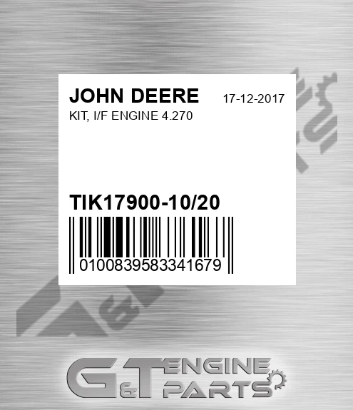 TIK17900-10/20 KIT, I/F ENGINE 4.270