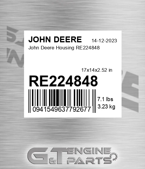 RE224848 John Deere Housing RE224848