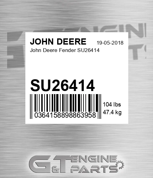 SU26414 John Deere Fender SU26414