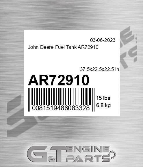 AR72910 Fuel Tank