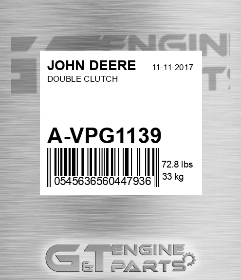 A-VPG1139 DOUBLE CLUTCH