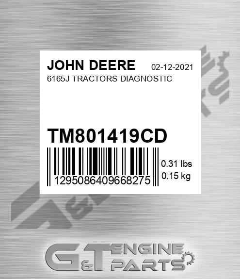TM801419CD 6165J TRACTORS DIAGNOSTIC