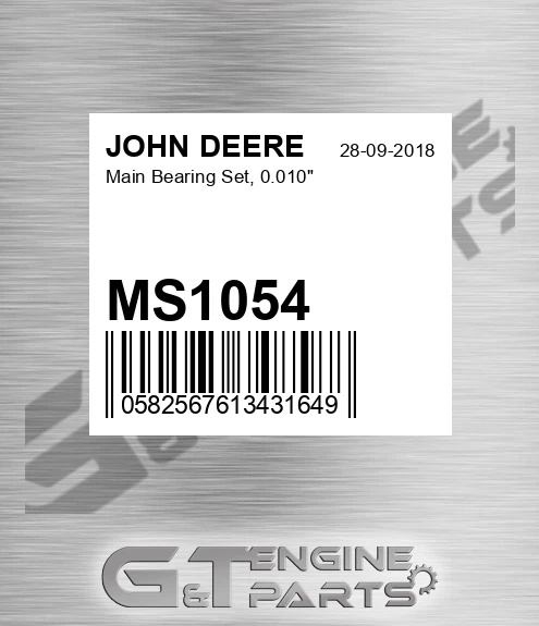 MS1054 Main Bearing Set, 0.010"