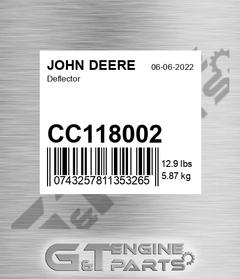 CC118002 Deflector