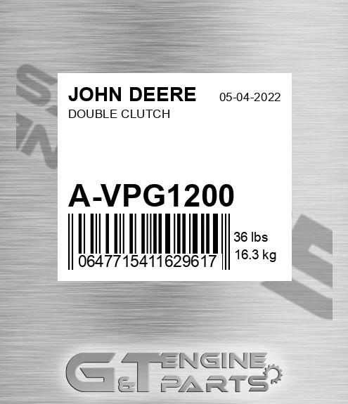 A-VPG1200 DOUBLE CLUTCH