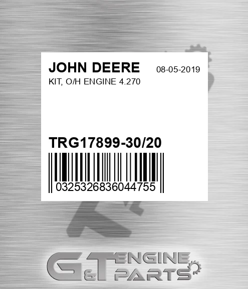 TRG17899-30/20 KIT, O/H ENGINE 4.270