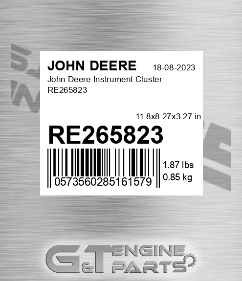 RE265823 John Deere Instrument Cluster RE265823