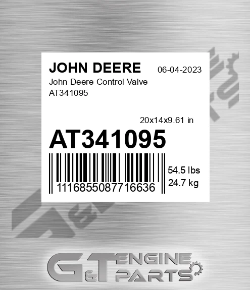 AT341095 John Deere Control Valve AT341095