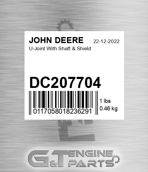 DC207704 U-Joint With Shaft & Shield