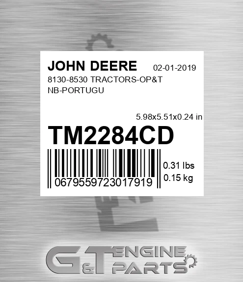 TM2284CD 8130-8530 TRACTORS-OP&T NB-PORTUGU