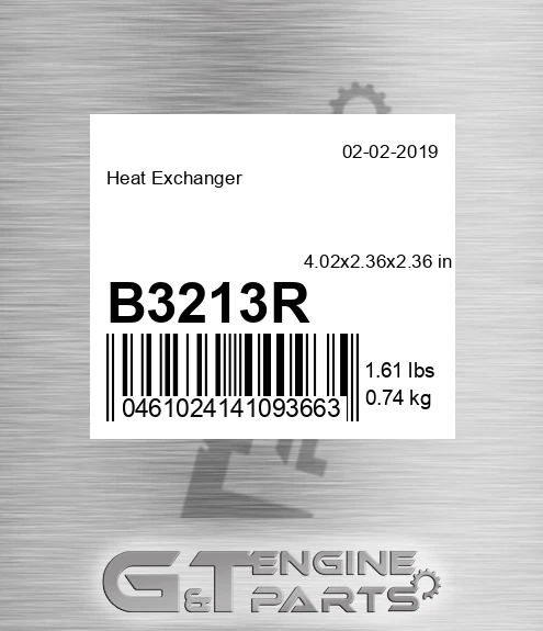 B3213R Heat Exchanger