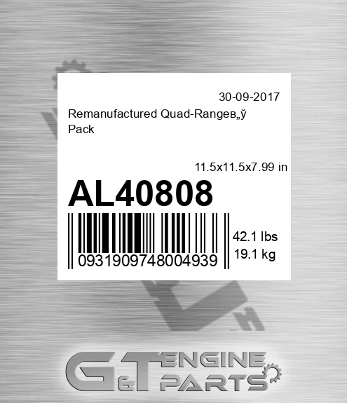 AL40808 Remanufactured Quad-Rangeв„ў Pack