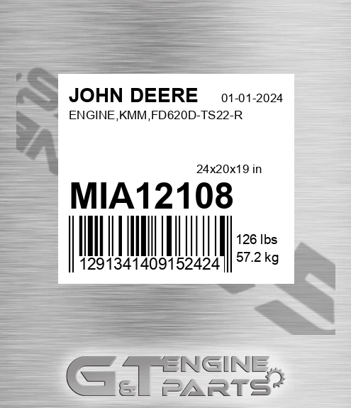 MIA12108 ENGINE,KMM,FD620D-TS22-R