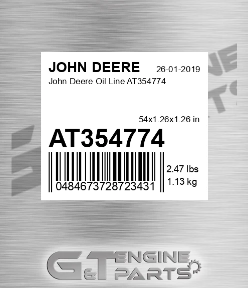 AT354774 John Deere Oil Line AT354774