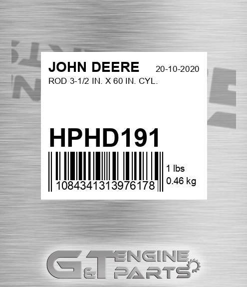 HPHD191 ROD 3-1/2 IN. X 60 IN. CYL.