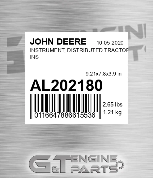 AL202180 INSTRUMENT, DISTRIBUTED TRACTOR INS