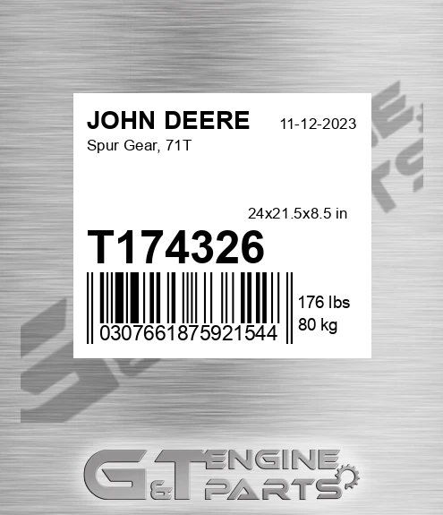 T174326 Spur Gear, 71T