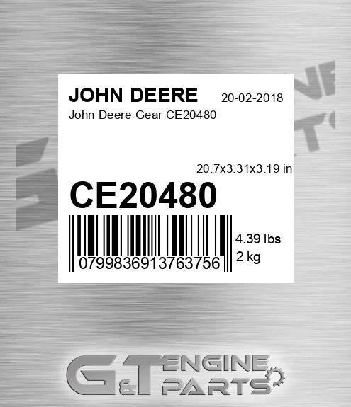 CE20480 John Deere Gear CE20480