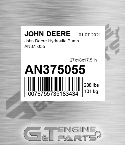 AN375055 John Deere Hydraulic Pump AN375055