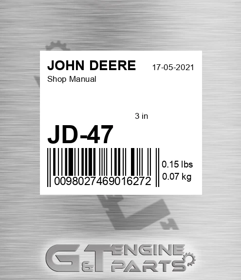 JD-47 Shop Manual