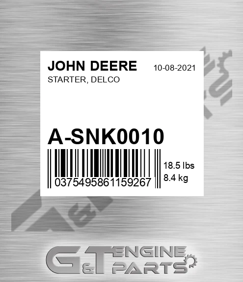 A-SNK0010 STARTER, DELCO