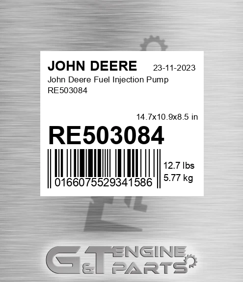 RE503084 John Deere Fuel Injection Pump RE503084