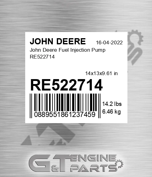 RE522714 John Deere Fuel Injection Pump RE522714