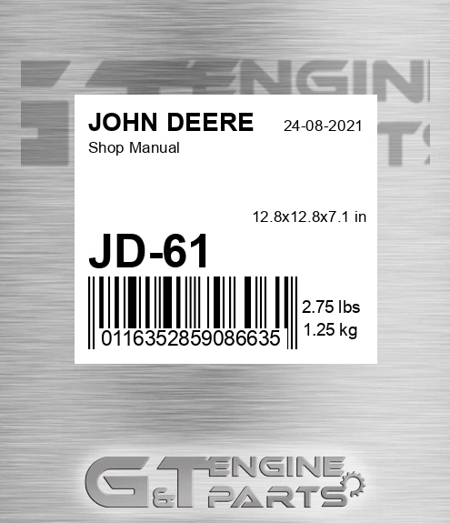 JD-61 Shop Manual