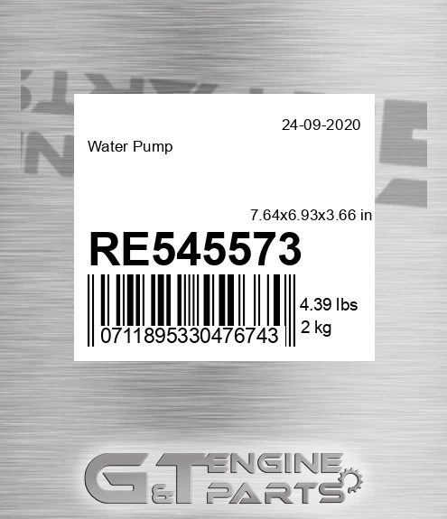 RE545573 Water Pump
