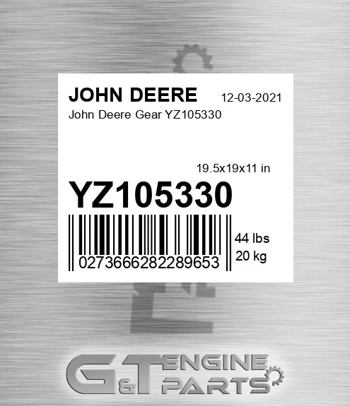 YZ105330 John Deere Gear YZ105330
